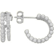 Eva Pırlanta Top Halka Küpe 717098 Silver
