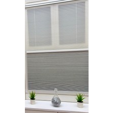 Yazar Home Honeycomb (Bal Peteği) Çiftli Sistem Gece-Gündüz %100 Karartma ve Isı Yalıtımlı Plise Perde - Beyaz (Sadece Vidalı Montaj)
