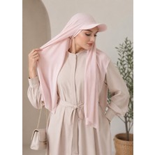 Wearflawless Siperli Sandy Şal, Hazır Pratik Tesettür Şal, Şapkalı Şal