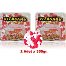 Vitasand Çakıl Taşı Kırmızı Beyaz 350 gram X 2 Paket