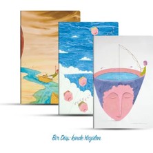 Renas Store Üçlü Çizgili Defter Seti: Bir Düş: Içinde Yüzülen