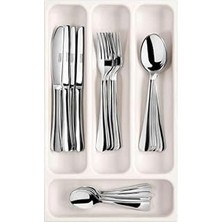 Renas Store Tescoma Flexispace 899410 Mutfak Gereçleri Için Çekmece Düzenleyici, Plastik, Beyaz, 37 x 22,2 x 4,5 cm