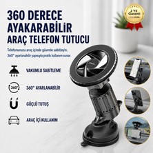 Acl Araç Telefon Tutucu Vakumlu 360 Derece Ayarlanabilir Sabitlenebilir Telefon Aparatı