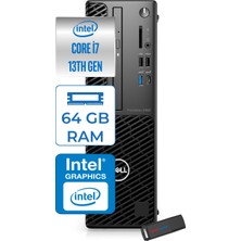 Dell Tower Precision Sff 3460 Intel® Cores™ I7-13700 Vpro 64GB Ddr5 4tb SSD Intel® UHD Graphics 770 Freedos Small Form Factor Masaüstü Bilgisayar 210BCTUF25+ZETTAUSBBELLEK