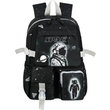 zufigo Astronot Ilkokul Sırt Çantası + Beslenme Çantası + Kalem Kutusu Set