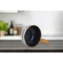 Bg Store Allegro Emaye Ahşap Kulplu Mini Tava