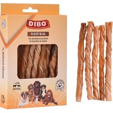 Kap Kaç Natürel Burgu Çubuk Çiğneme Kemiği Köpek Ödülü 100 gr 12 cm