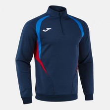 Joma Erkek Kapüşonlu Sweatshirt Düz Desenli Lacivert Sezonluk 105166.337