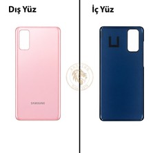 Arsking Samsung S20 Bulut Pembesi Arka Pil Kapağı Batarya Kapağı Lazer Kesim Back Cover