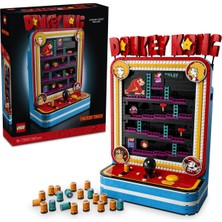 LEGO Donkey Kong Video Oyunu 72051 - Yetişkinler Için Retro Dekoratif Video Oyunu Modeli Yapım Seti (1367 Parça)