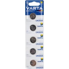 Renas Store Varta CR2025 3 Volt Lityum Pil (5'li Paket)