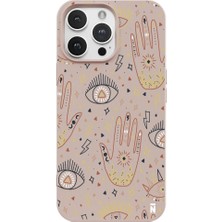Casen iPhone 13 Pro Pudra Lansman Renkli Silikon I'm Mysterious Tasarımlı Kamera Korumalı Telefon Kılıf