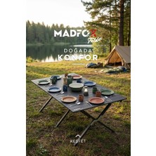 Madfox Foldex Katlanabilir Alüminyum Kamp Masası (8 Kişilik)