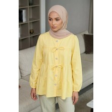 Julude Gülseli Bağcık Detaylı Tesettür Tunik P-00021788