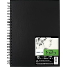 Bg Store Sanatçı Serisi Alan Çizim Kitabı Kalem, Kalem ve Keçe Ipucu Kalemler, Yan Tel Bağlı, 90 Pound, 9 x 12 Inç, 60 Sayfalar