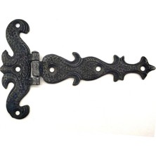 Renas Store Antika Tarz Dekoratif Pirinç Kuyruklu Kelebek Menteşe - 94X147 Mm, Oksit