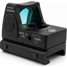 Gümrük Bey Mini Red Dot Reflex Sight Rmr Avcılık Dürbünü Su Geçirmez Metal Gövde