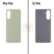 Arsking Samsung A56 Yeşil Arka Kapak Arka Cam Batarya Kapağı Lazer Kesim Kapak Pil Kapağı Back Cover