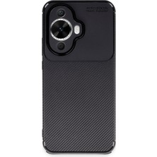 TeknoKapsül Nova 12S Kılıf Auto Focus Karbon Kapak - Siyah