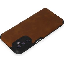 Renas Store Newface Samsung Galaxy M14 5g Kılıf Loop Deri Silikon - Kahverengi