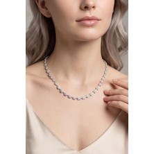 So CHIC Stella 18 Ayar Beyaz Altın Kaplama Gümüş Gerdanlık