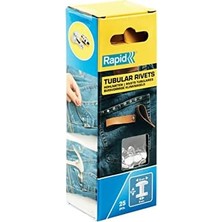 Bg Store Deri Için Delikli Perçinler, 8 mm Başlı Perçinler, Gümüş Renkli, 25 Adet (2 Parça)