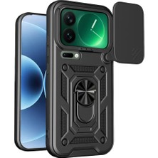 Belirtilmemiş 17 Pro Pars Lens Yüzüklü Silikon - Siyah