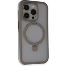 Uravas Store Joko Apple iPhone 15 Pro Max Zorda Airbag Magsafe Standlı Kapak - Titan Gri