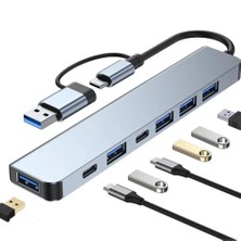 Renas Store Byl 221 Support 7 In 1 Type-C USB Çevirici