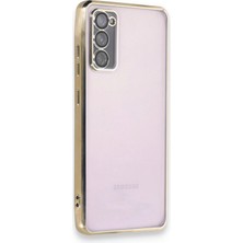 Mey Ithalat®  Samsung Galaxy S20 Fe Kılıf  Lensli Silikon - Gold