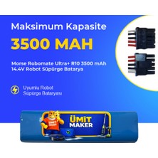 Ümit Maker Morse Robomate Ultra+ R10 3500 Mah 14.4V Robot Süpürge Batarya