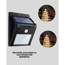 Astraltech Solar Enerjili 20 LED Hareket Sensörlü Duvar Lambası
