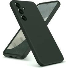 Renas Store Newface Samsung Galaxy A36 Kılıf Nano Içi Kadife Silikon - Koyu Yeşil
