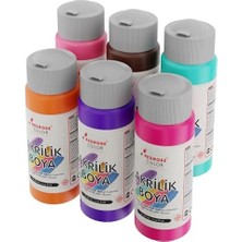 Bg Store Tamamlayıcı Renkler Akrilik Boya 6'lı Set 6X60ML