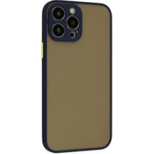 TeknoKapsül iPhone 13 Pro Kılıf Montreal Silikon Kapak - Lacivert