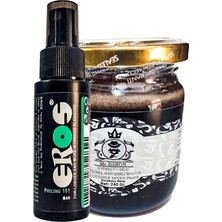 TeknoKapsül EROSPROF101 Büyük Boy Geciktiricisprey 60ML + Msterbaron Erkeklere Katılık Hissi 240 gr Macun