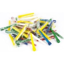 Nargile Uzmanı Nu Uzun Renkli Plastik Sipsi-40 Adet