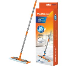 Hepta Collection Macro Max Famous + Düz Mop Yer Temizlik Sistemi, Islak ve Kuru Kullanım, 360 Döner Başlıklı Pratik P