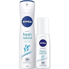 Renas Store Kadın Pump Sprey Deodorant Fresh Natural 75ML ve Kadın Sprey Deodorant Fresh Natural 150 ml