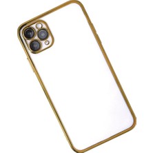 Renas Store Newface Iphone 11 Pro Kılıf Razer Lensli Silikon - Gold