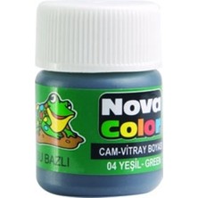 Nova Color NC-152 Cam Boyasi Su Bazli 25ML Yesil