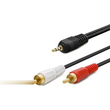 Renas Store 3.5 mm To 2 Rca Kablo 1.5 M - Siyah HDX1024
