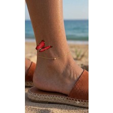 Papatya Silver Orjinal 14 Ayar Altın Minimal Dorikalı Altın Halhal.rose.gold.rodaj Renk Seçeneğiyle