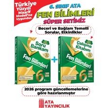 Ata Yayıncılık 6. Sınıf Fen Bilimleri Süper Set Soru Bankam + Çalışma Kitabım Ye