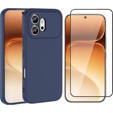 Vendas Honor 600 5g Kılıf Zore Yumuşak Dokulu Mara Lansman Kapak + Cam Ekran Koruyucu