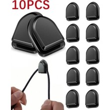 Renas Store Siyah Çok Amaçlı Yapışkanlı Kanca 10 Lu (5047)
