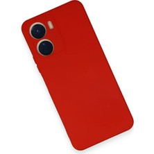 Renas Store Newface Vivo Y16 Kılıf Nano Içi Kadife Silikon - Kırmızı