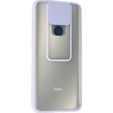 Renas Store Newface Xiaomi Redmi Note 9 Kılıf Palm Buzlu Kamera Sürgülü Silikon - Lila