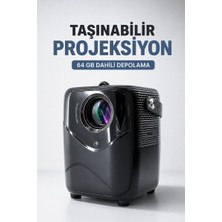Marsilyan Taşınabilir Projeksiyon 64 GB Dahili Depolama - MCT7808-8544