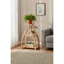 Haus Modüler Lucy Saksılık-Çiçeklik-Dekoratif Yan Sehpa-Atlantik Çam